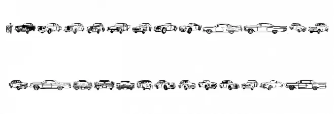 OLDCAR Polices MAJUSCULES