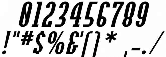 OLDNEW Slider Font OTHER CHARS