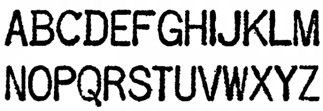 OLDTYPEPERSONALUSE Schriftart Groß