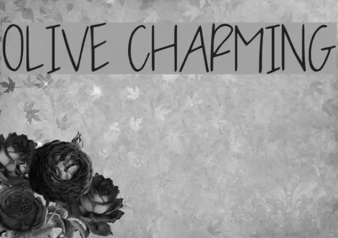 OLIVE CHARMING फ़ॉन्ट examples