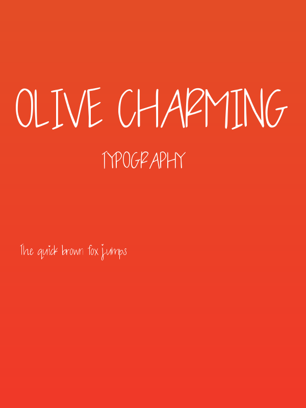 OLIVE CHARMING Poster
