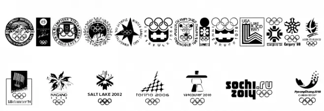 OLYMPIAD XXX خط أحرف صغيرة