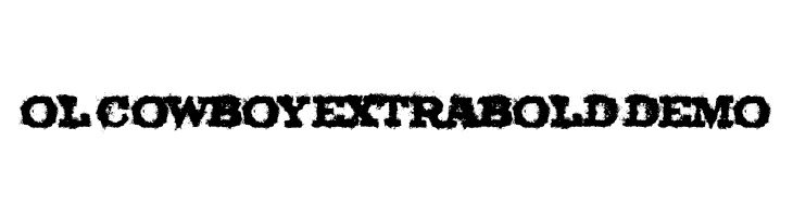 Ol Cowboy ExtraBold DEMO Font