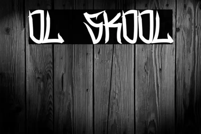 Ol Skool Font examples
