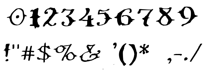 Ol' Wes' Rustik for Mac Medium Font OTHER CHARS
