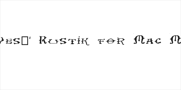 Ol' Wes' Rustik for Mac Medium Logo
