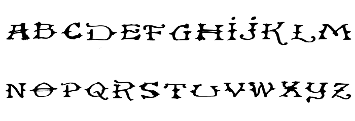 Ol' Wes' Rustik for Mac Medium Font LOWERCASE
