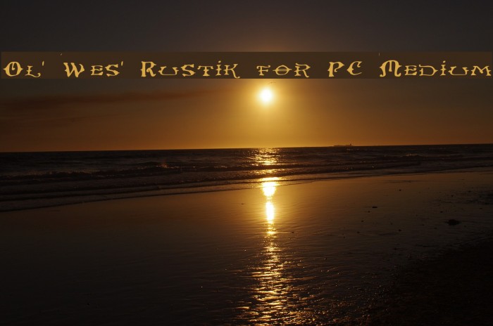 Ol' Wes' Rustik for PC Medium Example 1