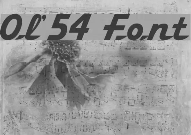 Ol'54 Caratteri examples