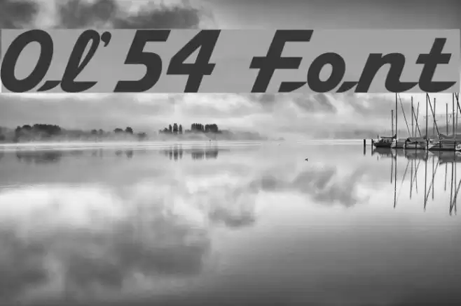 Ol'54 Caratteri examples