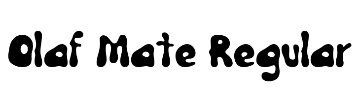 Olaf Mate Regular  Descarca Fonturi Gratis