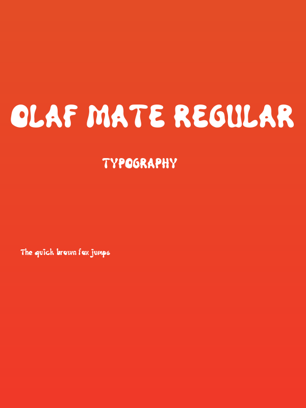 Olaf Mate Regular Poster
