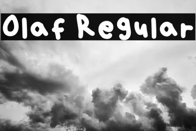 Olaf Regular Font examples