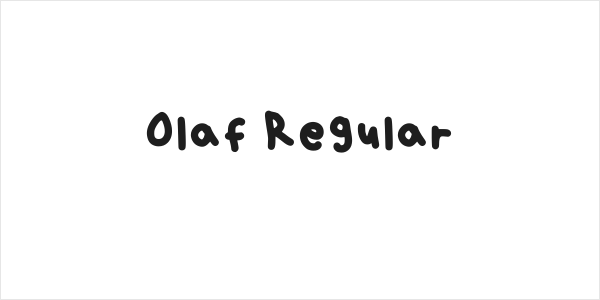 Olaf Regular Logo