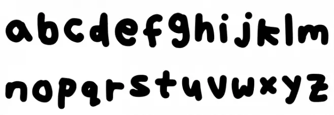 Olaf Regular फ़ॉन्ट लोअरकेस