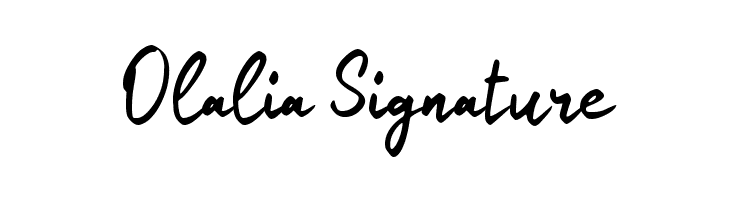 Olalia Signature  Descarca Fonturi Gratis