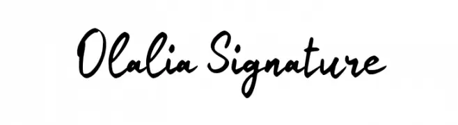 Olalia Signature  Free Fonts Download