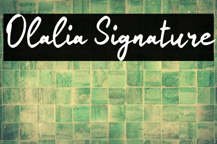 Olalia Signature Example 3