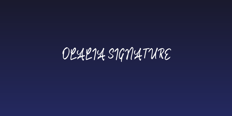 Olalia Signature Social Header