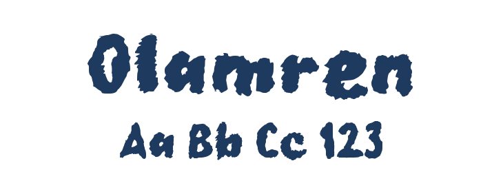 Olamren Font Preview