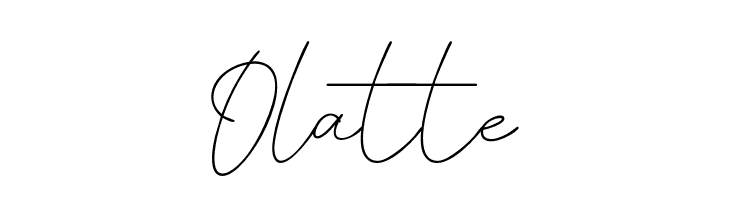 Olatte  フリーフォントのダウンロード
