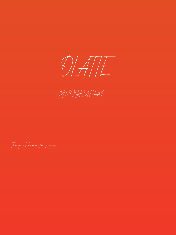 Olatte Poster