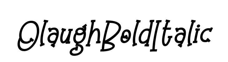 Olaugh Bold Italic  les polices de caractères gratuit tlcharger
