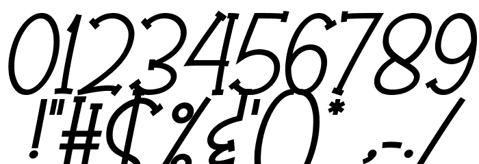 Olaugh Bold Italic Font OTHER CHARS