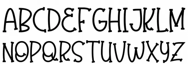 Olaugh Bold Font Litere mari