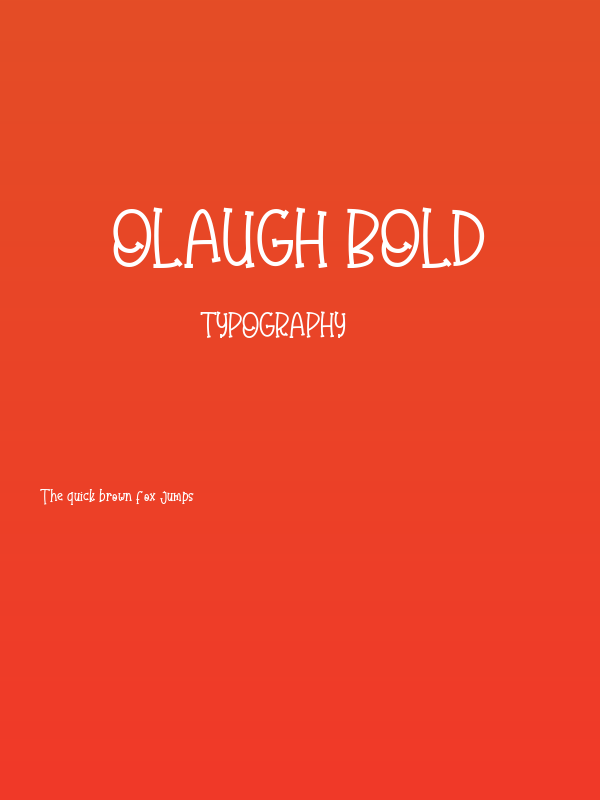 Olaugh Bold Poster