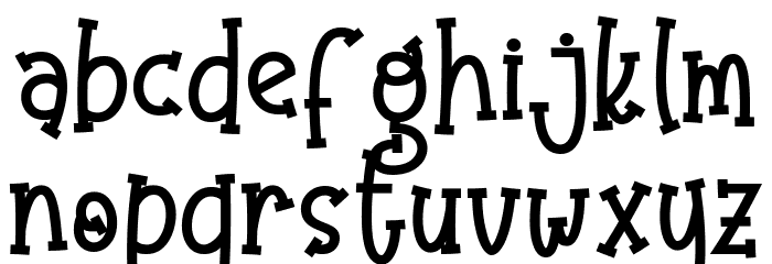 Olaugh Bold Font LOWERCASE