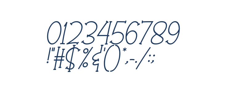 Olaugh Italic Other Characters