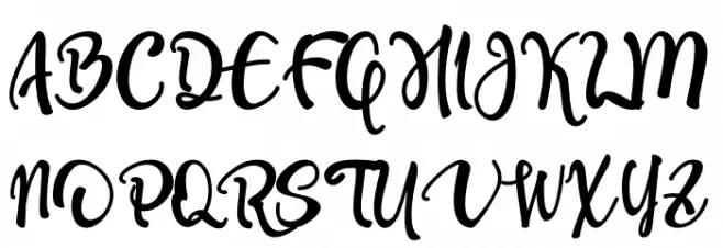 Olcigatte DEMO Schriftart Groß