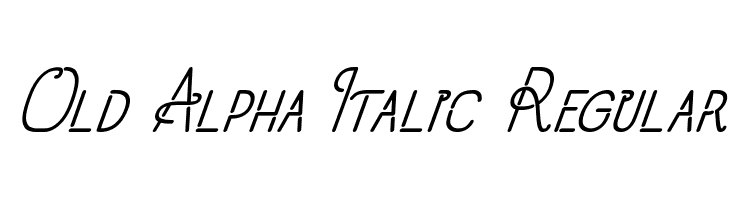 Old Alpha Italic Regular  नि: शुल्क फ़ॉन्ट्स डाउनलोड