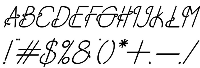 Old Alpha Italic Regular Font OTHER CHARS