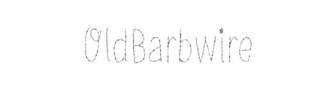 Old Barbwire  Fuentes Gratis Descargar