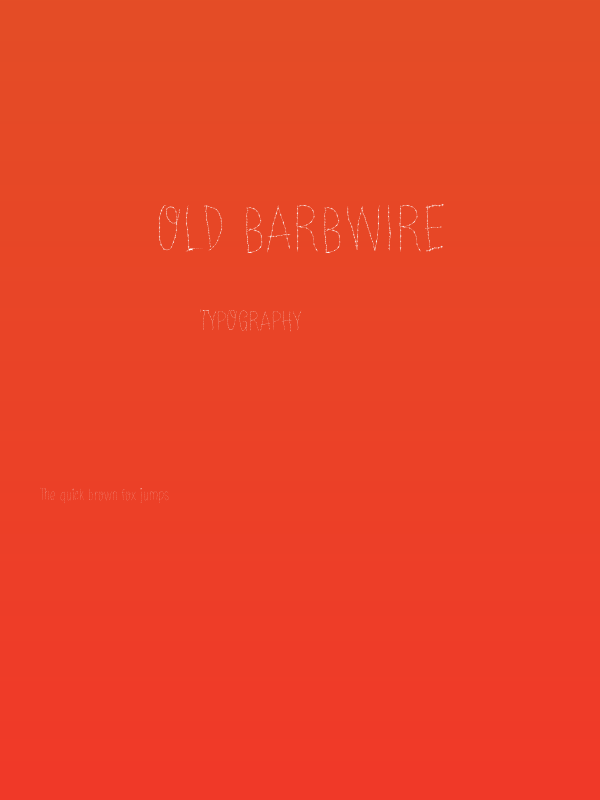 Old Barbwire Poster