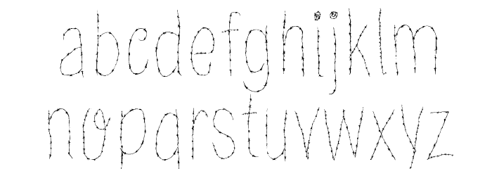 Old Barbwire Font LOWERCASE