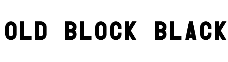 Old Block Black Font
