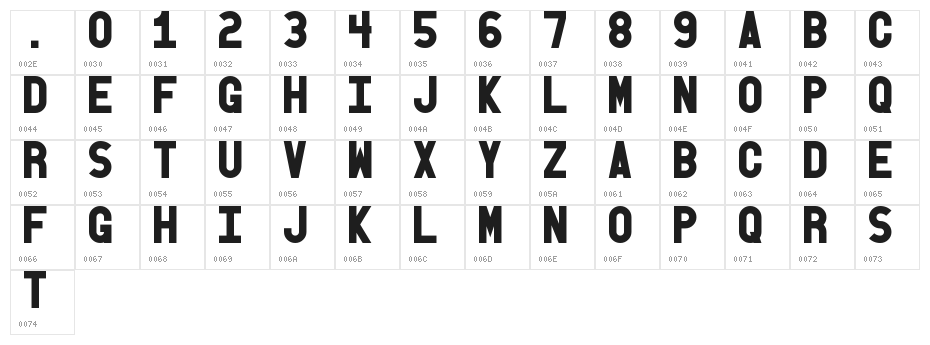 Old Block Black Character Map