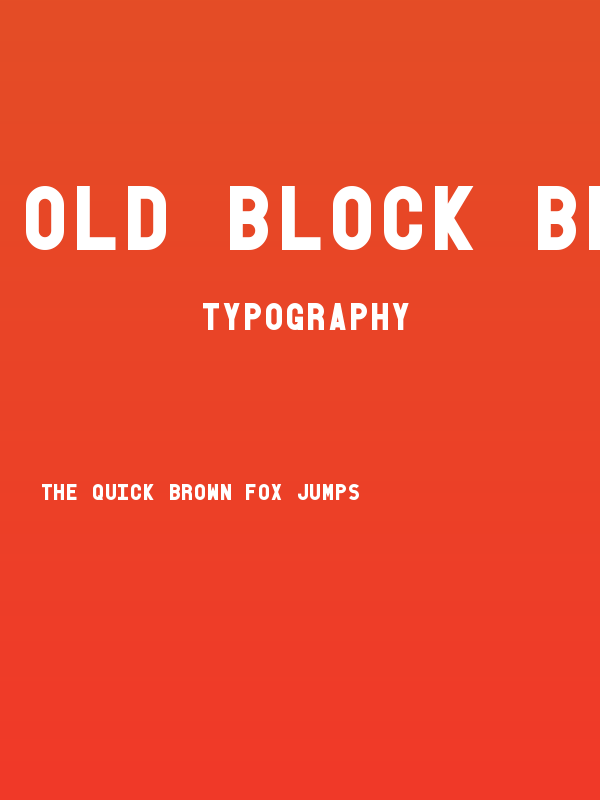 Old Block Black Poster