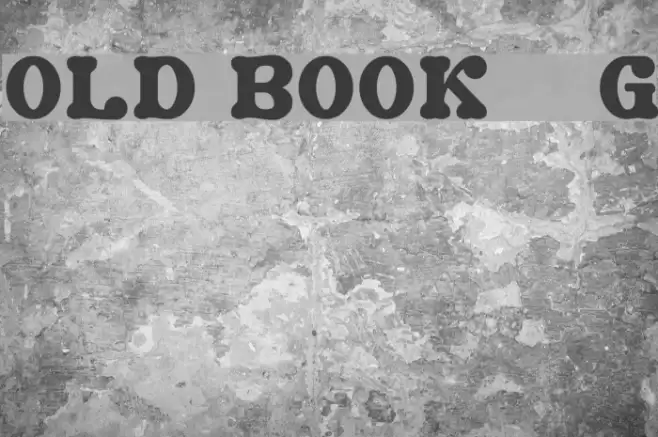 Old Book__G Font examples
