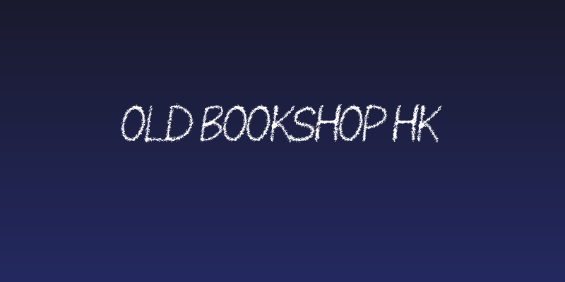 Old Bookshop HK Social Header