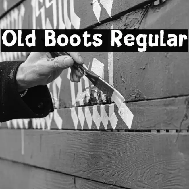 Old Boots Regular Font examples