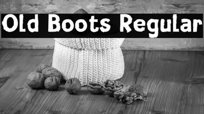 Old Boots Regular Font examples