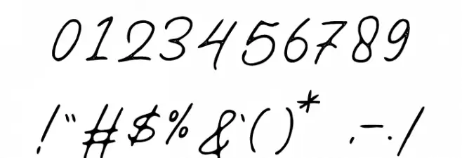 Old Bridges Rough Font OTHER CHARS