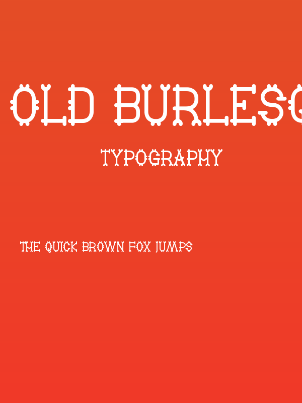 Old Burlesque St Poster