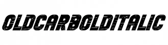 Old Car Bold Italic  フリーフォントのダウンロード