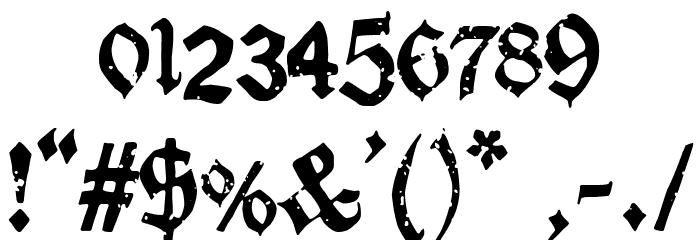 Old Celtiberian Font OTHER CHARS