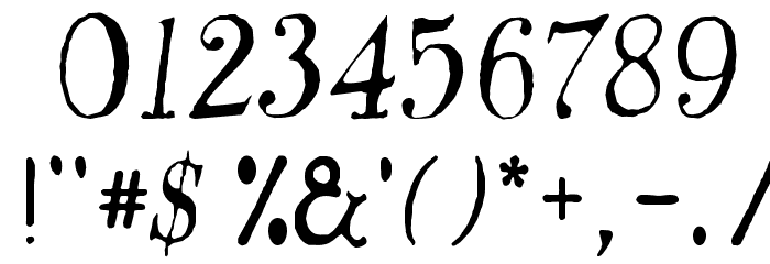 Old Champion Font OTHER CHARS